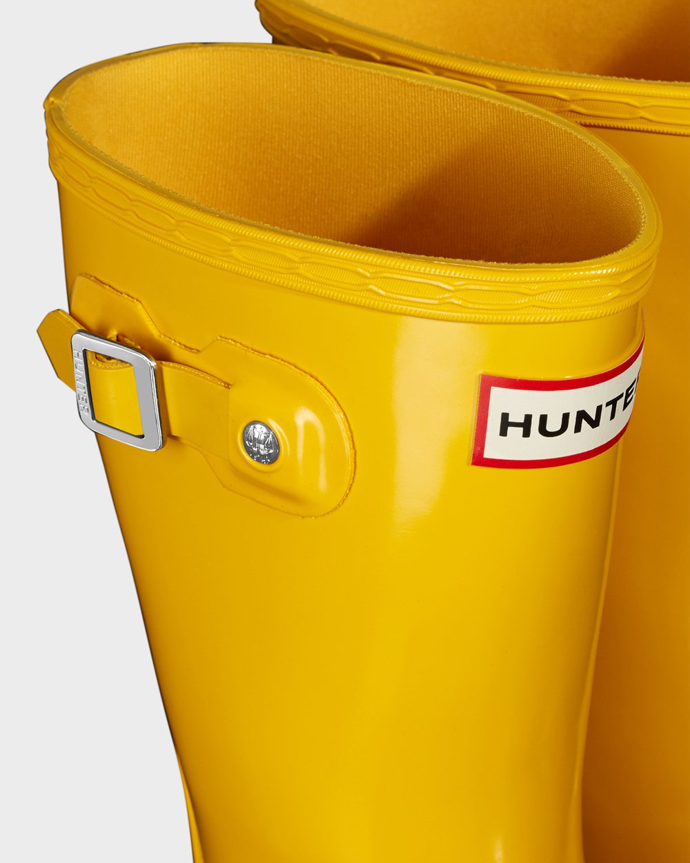 Kids Hunter Original Big Gloss - Rain Boots Yellow - 3580-CRDGI